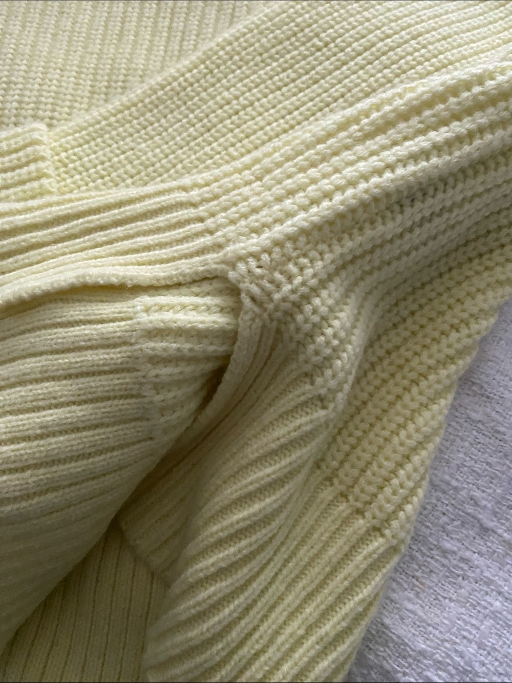 Sanctuary Ribbed Crewneck Sweater - Pale Yellow - Picture 3 of 6